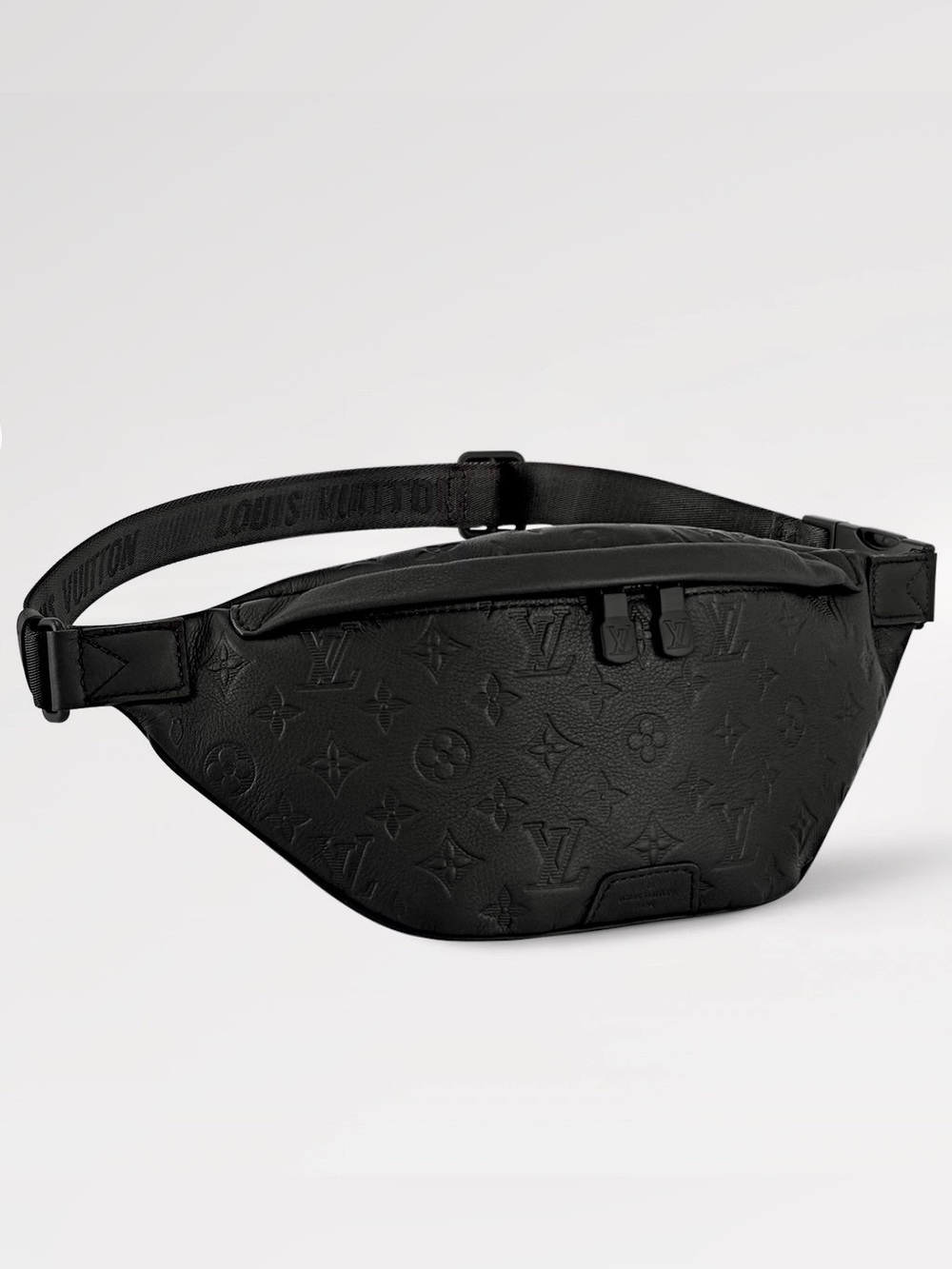 Louis Vuitton Black Monogram Embossed Crossbody Bag - Picture 3 of 10